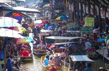 Damnoen Saduak Railway Market and Ayutthaya Private Tour in 1 Day