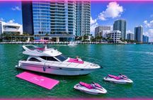 50ft Pink Yacht + 2 Jetkis Included Pink Yacht Charter In Miami