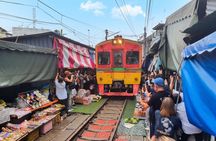 Damnoen Saduak Railway Market and Kanchanaburi WW2 Private Tour