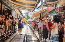 Damnoen Saduak Railway Market and Kanchanaburi WW2 Private Tour