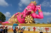 Chachoengsao Biggest Ganesh, Pink Ganesha,Wat Paknam&Khunchan