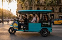 Route through Barcelona in Tuk Tuk 3H