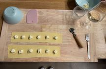 Fresh pasta cooking class with wine tasting
