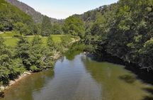 Stand up paddle down the river Bidassoa
