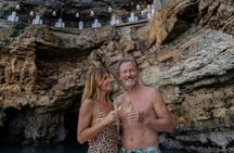 From Monopoli to Polignano : Cave boat tour with aperitif