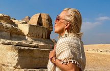 Giza pyramids, Sphinx, Sakkara Pyramid ,Memphis & Pyramid Inside