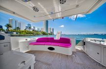 60ft Pink Yacht + 2 Jet skis Luxury Rental 13 Ppl Max | Miami