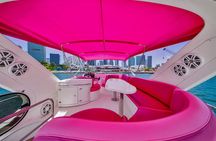 60ft Pink Yacht + 2 Jet skis Luxury Rental 13 Ppl Max | Miami