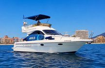 Sunset on Luxury Yacht Includes a Drink