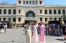 Ho Chi Minh City Ao Dai Try on Photo Experience in Saigon