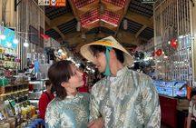 Ho Chi Minh City Ao Dai Try on Photo Experience in Saigon
