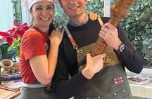 Mortar pesto lesson with World Champion and local Menu