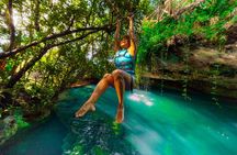 Small-Group 3 Hidden Cenotes Adventure with Tequila Tasting