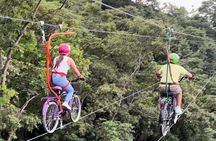 Ride the sky, Epic bicycle zipline tour