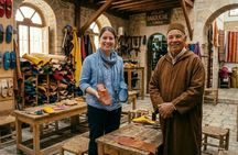 Creating babouches with a Master in his workshop