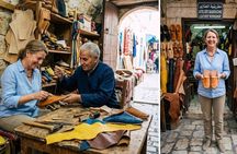 Creating babouches with a Master in his workshop
