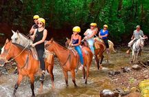 Zipline and horseback ridding Adventure in Punta Cana with Stops