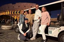 Rome Nighttime Golf Cart Tour with Gelato and City Highlights