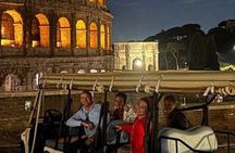 Rome Nighttime Golf Cart Tour with Gelato and City Highlights