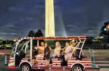 Washington DC Monuments at Night Guided E-Trolley Tour with Stops