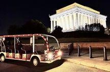 Washington DC Monuments at Night Guided E-Trolley Tour with Stops