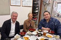 Sumo Morning Practice, Meals and Conversations with Wrestlers