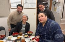 Sumo Morning Practice, Meals and Conversations with Wrestlers