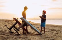 Surf Foil Lesson in Tamarind Fly over the water