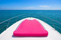 Bad Bunny Pink Yacht Rental In Miami 50ft Luxury Pink Charter