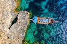 Comino Blue Lagoon, Gozo & Sea Caves Cruise with Swimming Stops