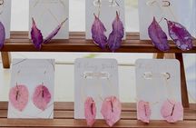 Jewelry creations with Palm Springs Flower Petals