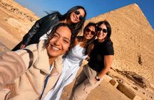 Full Day guided tour to Giza pyramids Sphinx Coptic Old Cairo and Khan el-Khalili Bazaar