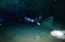 Cenote Diving in Nohoch Nah Chich cavern from Playa del Carmen