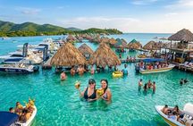 Day trip to the islands and beach club in Cartagena