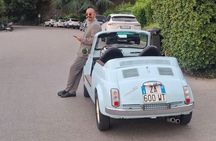 Florence Private Tour in Vintage Fiat 500; Panoramic Views & Wine