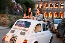 Rome by night Fiat 500 Vintage experience, with a local