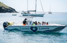 Half day boat South Martinique snorkeling turtles and relaxation