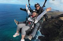 Paragliding flight in Lanzarote