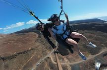 Paragliding flight in Lanzarote