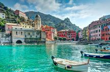 Cinque Terre Day/Sunset Boat Tour Swim Snacks and Prosecco