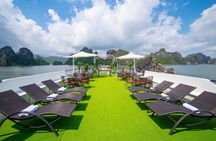 Halong Excursion Premium Cruise with Lunch, Kayak & Sunset Party