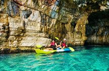 KAYAK ADVENTURE! Wild Coast Exploring - Snorkeling & Cliff Jumps