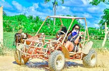 Extrama Route in Buggies Visit Cenote indigena and Playa Virgen