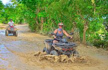 Extrama Route in Buggies Visit Cenote indigena and Playa Virgen