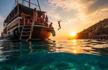 Alanya Relaxing Boat Tour with BBQ Lunch and Transfer