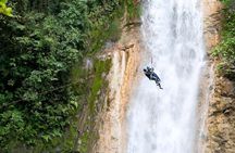 Essential Blue Falls Canyoning Adventure: 2 Rappels & Slides