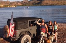 Private Jeep Off Road Adventure in Arizona Desert with Huskies