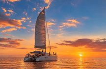 Golden Sunset Sailing Around Koh Lipe by Luxurious Yacht