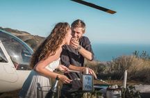 Malibu Mountain Top Helicopter Elopement with Wedding Ceremony