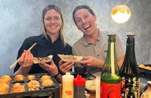 Osaka Sake Tasting & Takoyaki Cooking Experience